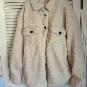 Altar'd State Cream Teddy Jacket